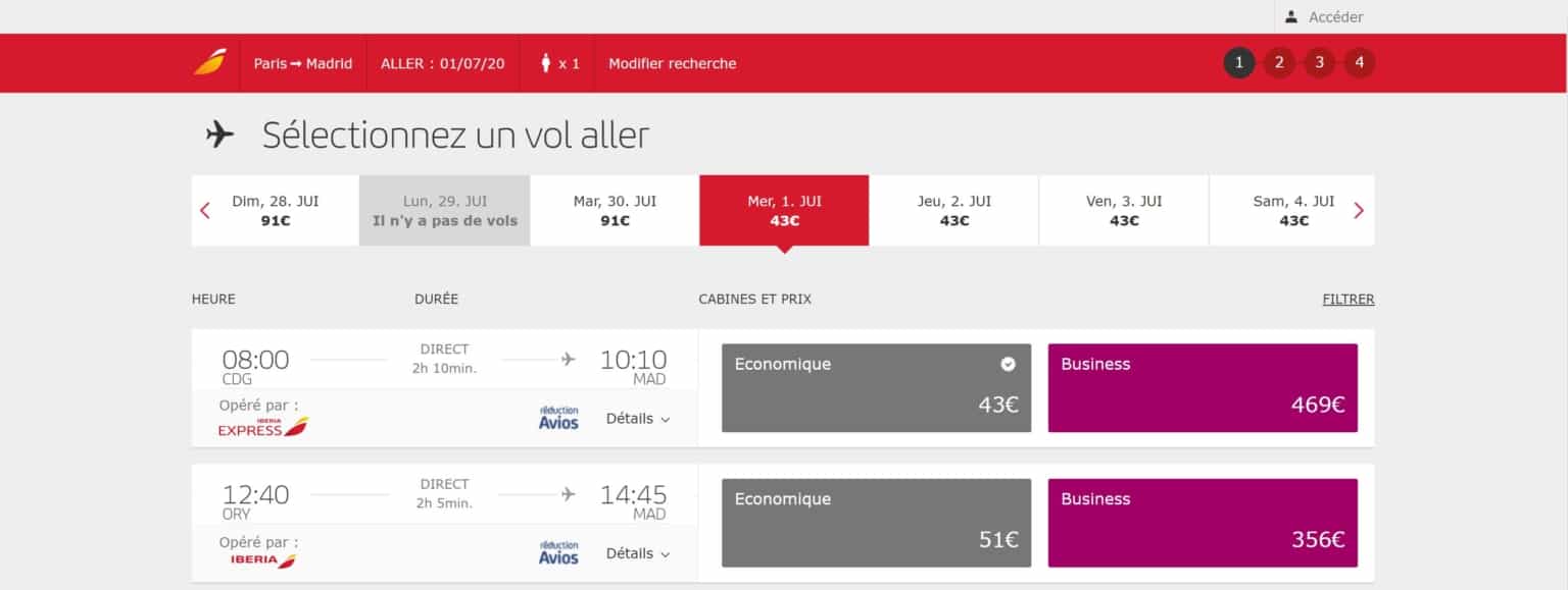 Iberia Plus : réduire le prix à payer pour un vol Iberia avec ses Avios